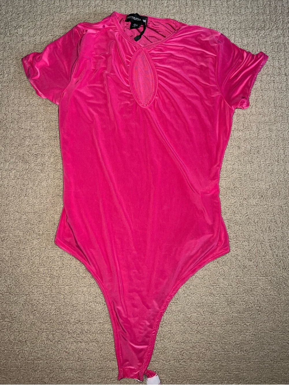 Prettylittlethings Hot Pink One-Piece Bodysuit
